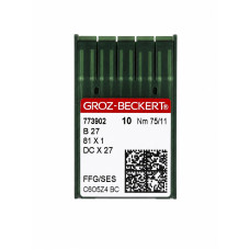 Промислові голки для оверлока Groz-Beckert B27 (DCx27) Nm 75/11 FFG/SES