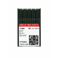 Промислові голки для оверлока Groz-Beckert B27 (DCx27) Nm 100/16 FFG/SES