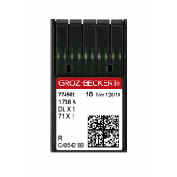 Промислові швейні голки Groz-Beckert DLx1 Nm 120/19 R