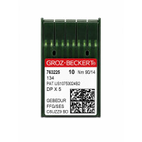 Промислові голки Groz-Beckert DPx5 Nm 90/14 FFG/SES GEBEDUR
