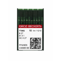 Промислові голки для оверлока Groz-Beckert B27 (DCx27) Nm 110/18 FFG/SES