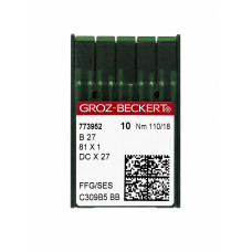 Промислові голки для оверлока Groz-Beckert B27 (DCx27) Nm 110/18 FFG/SES