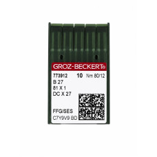 Промислові голки для оверлока Groz-Beckert B27 (DCx27) Nm 80/12 FFG/SES