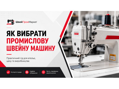 Як вибрати промислову швейну машину
